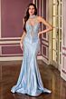 LaDivine CM391 Halter Strap Embellished Dress