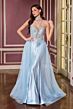 LaDivine CM391 Halter Strap Embellished Dress