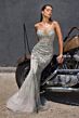 LaDivine CR383 Spaghetti Strap Embellished Dress