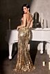 LaDivine CZ2409 Sweetheart Neckline Sequin Dress