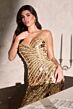 LaDivine CZ2409 Sweetheart Neckline Sequin Dress