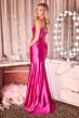 LaDivine J899 Drape Skirt Brush Train Dress