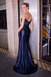 LaDivine J899 Drape Skirt Brush Train Dress