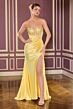 LaDivine J899 Drape Skirt Brush Train Dress