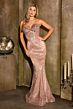 LaDivine J903 Sweetheart Neckline Embellished Dress