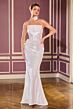 LaDivine J905 Straight Neckline Sequin Dress