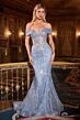 LaDivine KV1130 Off The Shoulder Embellished Dress