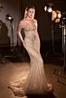 LaDivine KV1130 Off The Shoulder Embellished Dress