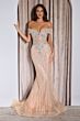LaDivine KV1130 Off The Shoulder Embellished Dress
