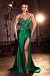 LaDivine KV1136 Sweetheart Neckline Drape Skirt Dress
