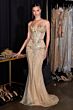 LaDivine KV1139 Sweetheart Keyhole Neckline Lace Up Dress