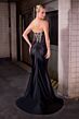 LaDivine KV1142 Beaded Corset Bodice Sweetheart Neckline Dress