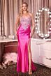 LaDivine KV1142 Beaded Corset Bodice Sweetheart Neckline Dress