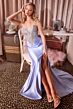 LaDivine KV1142 Beaded Corset Bodice Sweetheart Neckline Dress
