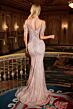 LaDivine SF209 Cold Shoulder Embellished Dress