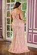 LaDivine CC416C Cross Halter Embellished Plus Size Dress