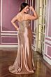 LaDivine CC475C Scoop Neckline Lace-Up Plus Size Dress