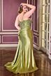 LaDivine CDS556C Slit Skirt with Side Tail Plus Size Dress