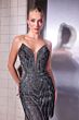 LaDivine CC2430 Strapless Beaded Plunging Neck Dress