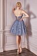 LaDivine 9243 Illusion Corset Removable Strap Dress