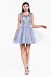 LaDivine CD20 Keyhole Back Scoop Neck Dress