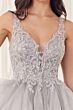 LaDivine CY022 Embellished Bodice Spaghetti Straps Dress