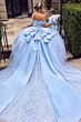 LaDivine 15745 Satin Back Bow Corset Bodice Vestido XV