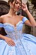 LaDivine 15745 Satin Back Bow Corset Bodice Vestido XV