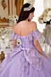 LaDivine 15701 Flutter Sleeve Vestido XV AÑOS