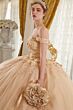 LaDivine 15702 Floral Applique Sweetheart Neck Quinceanera Gown
