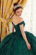 LaDivine 15702 Floral Applique Sweetheart Neck Quinceanera Gown