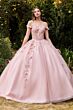 LaDivine CD0185 Embellished Sweetheart Neckline Quinceanera Dress