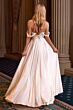 LaDivine 7449W Off-The-Shoulder High Slit Wedding Dress