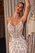 LaDivine CC0688W Strapless Beaded Plunging Neck Wedding Gown