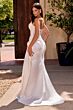 LaDivine CD636W Satin Draped Skirt Corset Bodice Bridal Gown