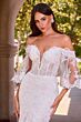 LaDivine CD659W Off The Shoulder Mermaid Off White Wedding Dress