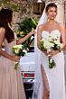 LaDivine CDS550W Scalloped Lace Slit Sweetheart Neck Wedding Dress