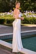 LaDivine CH2602W Satin Corset Bodice Scoop Neck Wedding Gown
