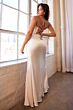 LaDivine 7483W Draped Overlay Sweetheart Neck Bridal Dress