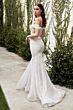 LaDivine A0666W Off-The-Shoulder Godet Skirt Bridal Gown
