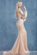LaDivine A0997W Pearl-Beaded Bishop Sleeve Bridal Dress