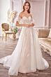 LaDivine A1014 Detachable Sleeve Side Pocket Bridal Gown