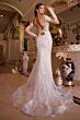 LaDivine A1022 Illusion Neck Keyhole Back Wedding Dress