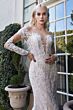 LaDivine A1022 Illusion Neck Keyhole Back Wedding Dress