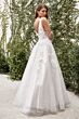 LaDivine A1028W Illusion Side Plunging Neck Wedding Dress