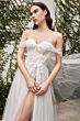 LaDivine A1036W High Slit 3-Way Neckline Bridal Dress
