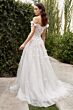 LaDivine A1038W Off-The-Shoulder Plunging Neck Bridal Dress