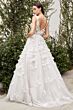 LaDivine A1042W 3D Floral Applique V-Back Bridal Gown
