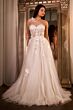 LaDivine A1053W Illusion One-Shoulder Neck Bridal Dress