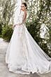 LaDivine A1067W V-Neck Illusion Sleeve Wedding Gown